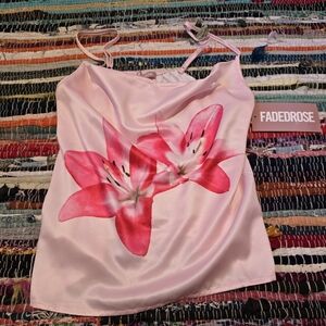 Y2k Tank Top Pink Floral Tank Top Y2k Top